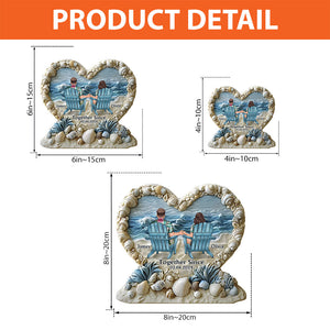 Together Since - Personalized Couple Heart Shaped Acrylic Plaque