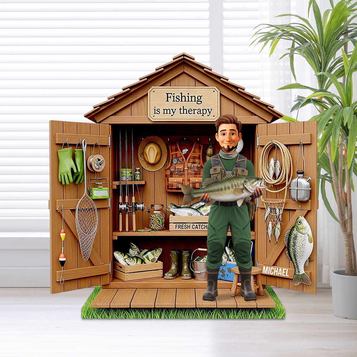 Custom Fishing Acrylic Plaque - Personalized Gifts for Fishing Lovers