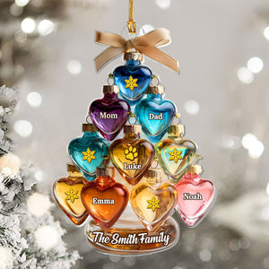 Family Christmas Tree - Personalized Acrylic Ornament