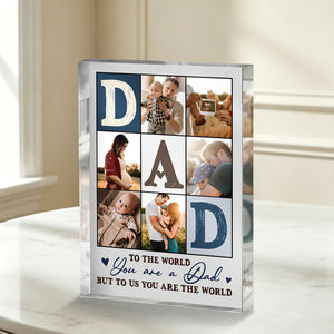 Custom Photo Dad Acrylic Block, Personalized Father’s Day Gift For Dad, Custom Dad Photo Gift, Keepsake for Dad