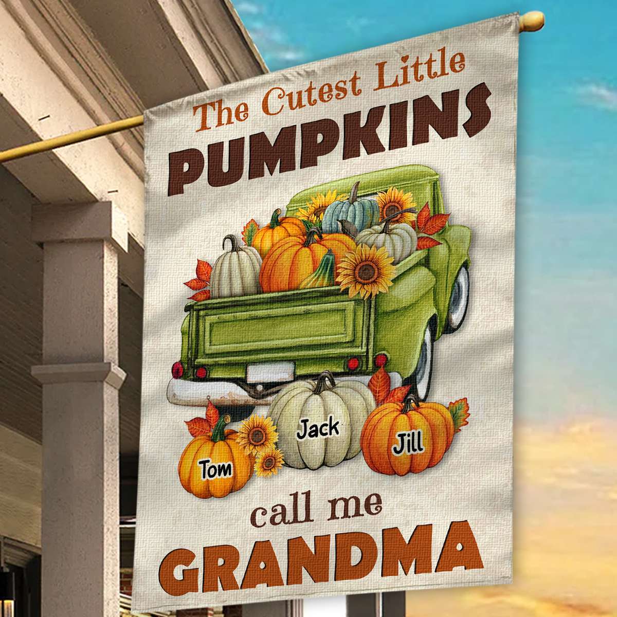 Personalized Grandma Gifts Garden Flag Fall Decoration