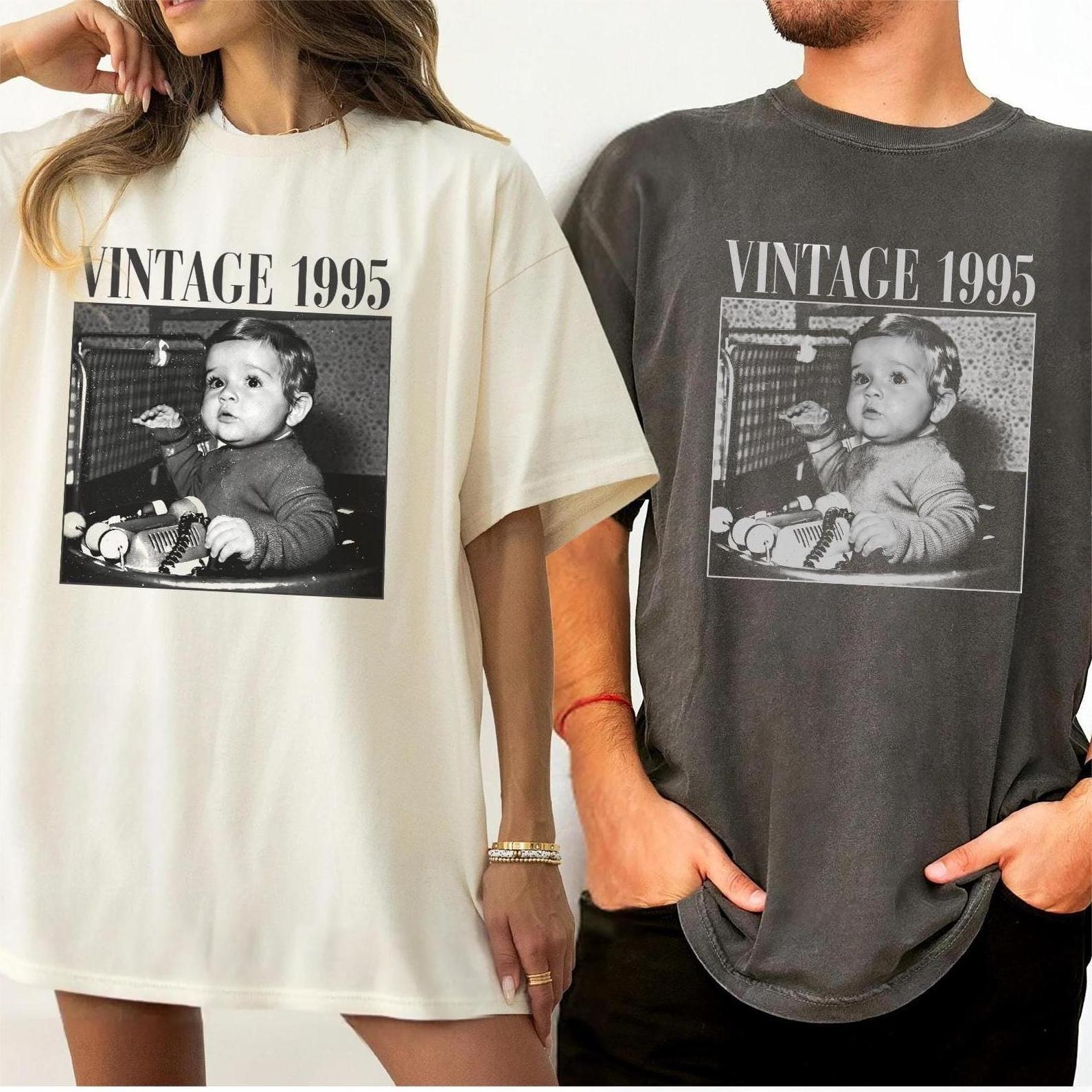 Custom Photo Vintage Personalised T Shirt