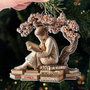 Serenity In Every Page Personalized Christmas Ornament Bookish Gifts For Book Lovers, Bookworms, Readers