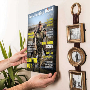 Custom Duck Hunting Magazine Cover Canvas – Unique Gift For Duck Hunters & Hunting Lovers