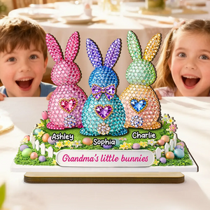 Grandma's Little Bunnies Easter - Personalized Wooden Plaque