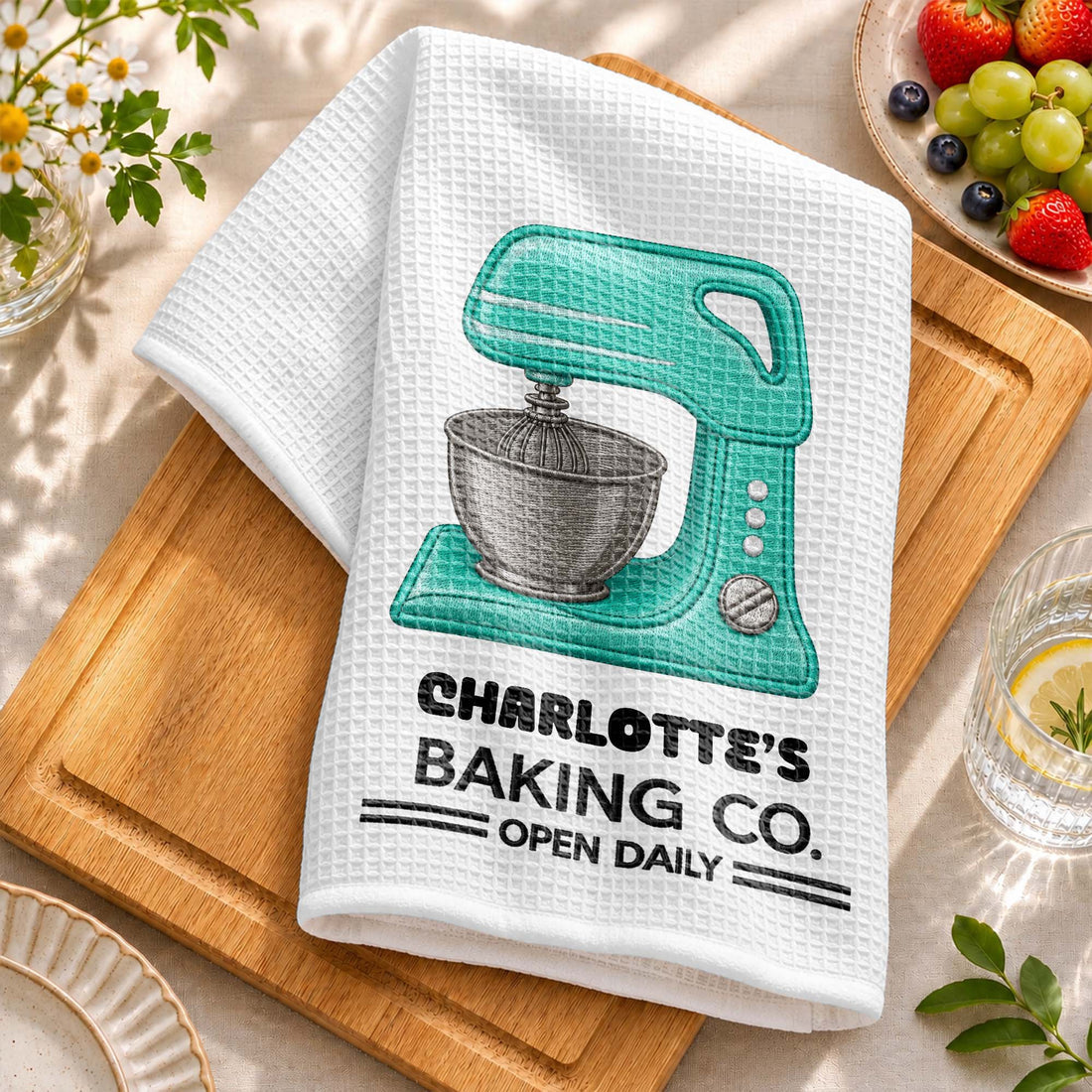 Personalized "Baking Co." Kitchen Towel – Gift For Bakers & Baking Lovers
