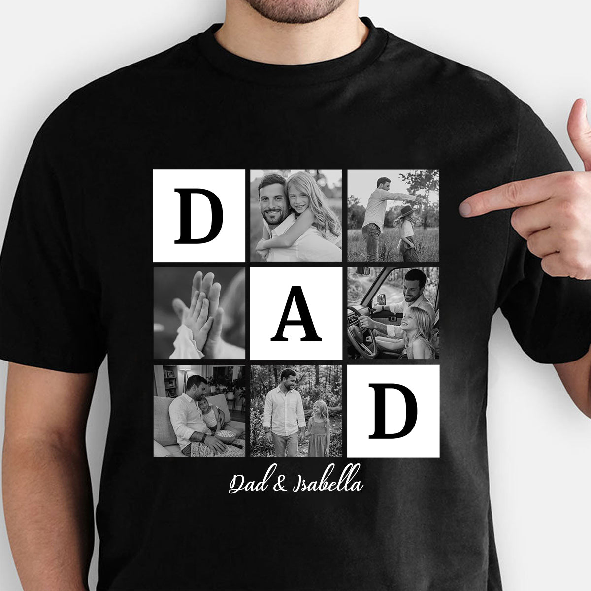Custom Photo Personalized Shirt for Father's Day Gift