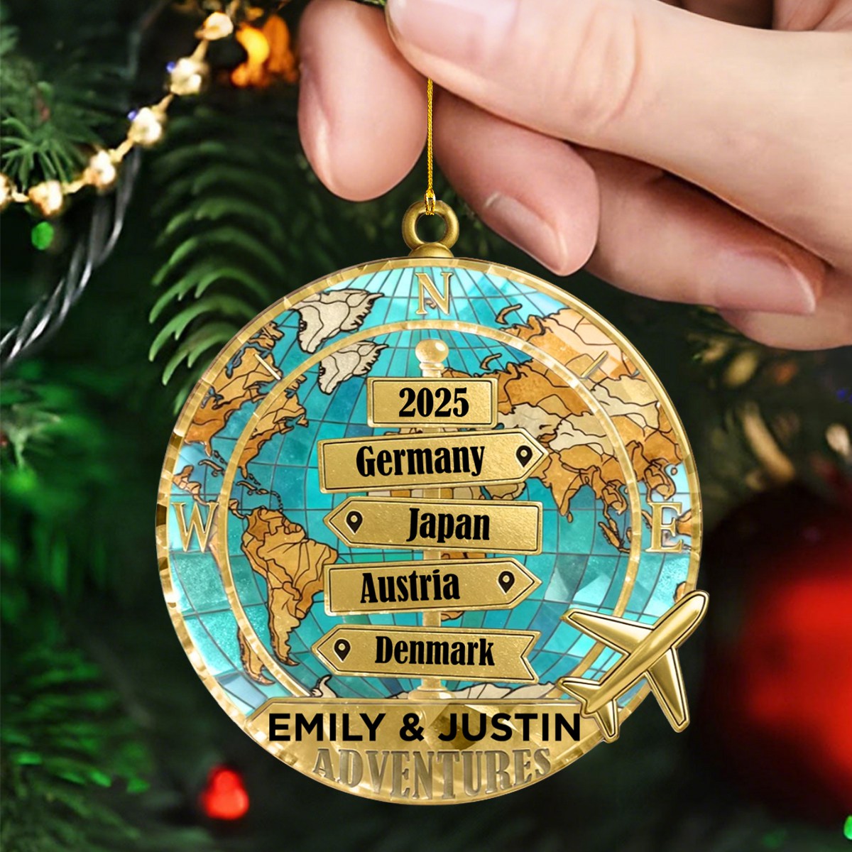 Sea Glass Destination Of All Year - Personalized Custom Shape Ornament