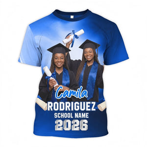 Graduate Custom Photo - Personalized Shirt - Family Matching Graduation Shirt, Graduation Party Gift, Senior Class of 2026