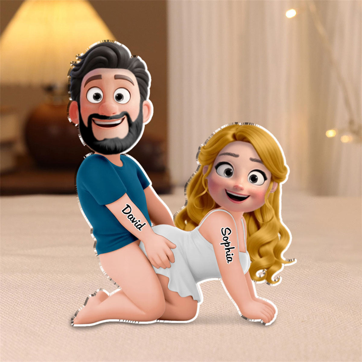 Naughty Personalized Couple Plaque - Gifts For Couple