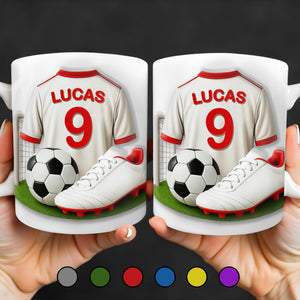 Celebrate Your Passion For Soccer, Personalized Custom Coffee Mug, Gift For Soccer Players