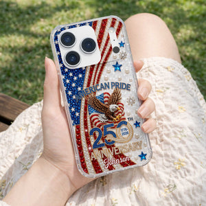 Personalized "American Pride" Clear Phone Case – Anniversary Gift For Patriots