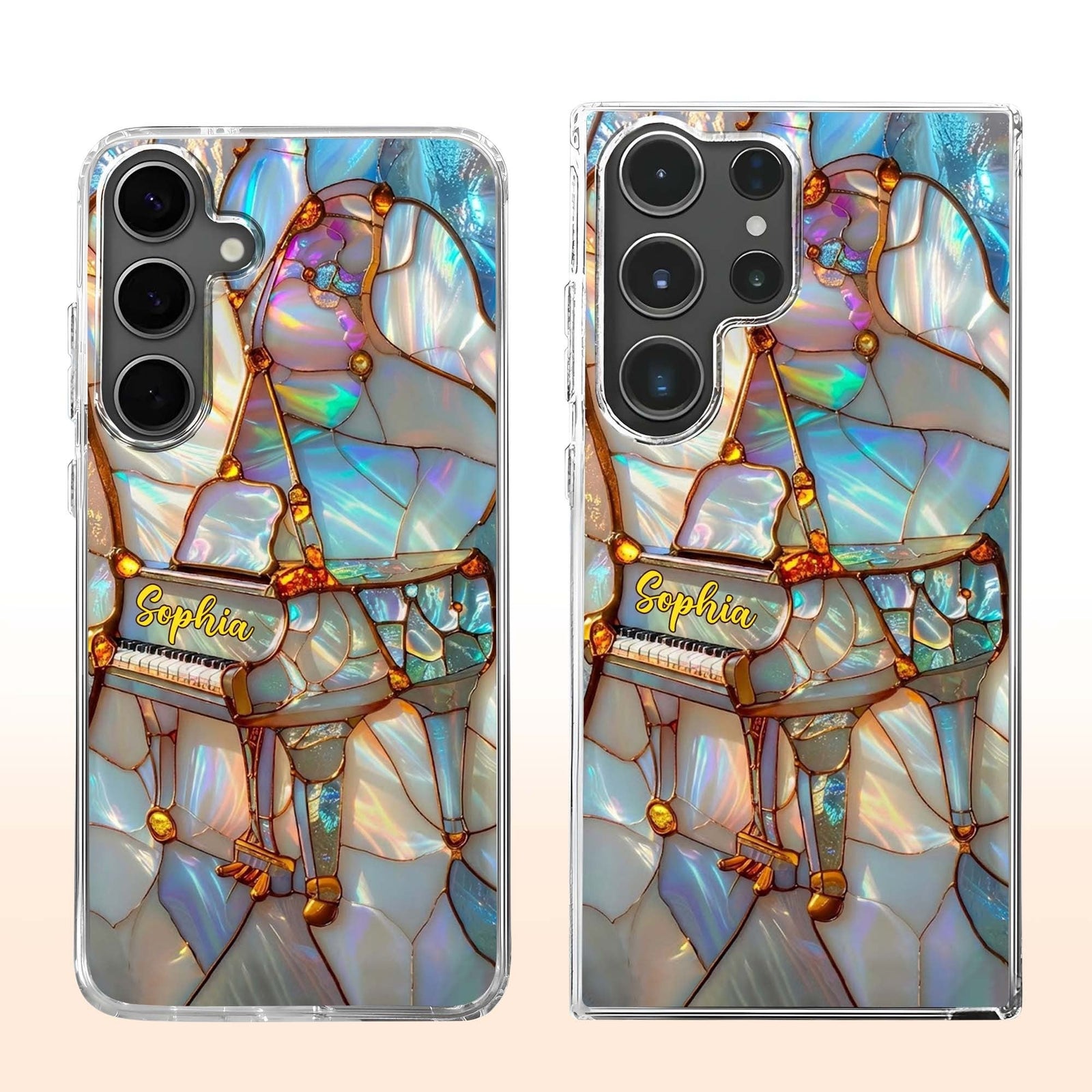 A Melody For The Soul Personalized Clear Phone Case for Musicians