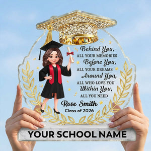Before You All Your Dreams Graduation - Personalized Acrylic Block Plaque