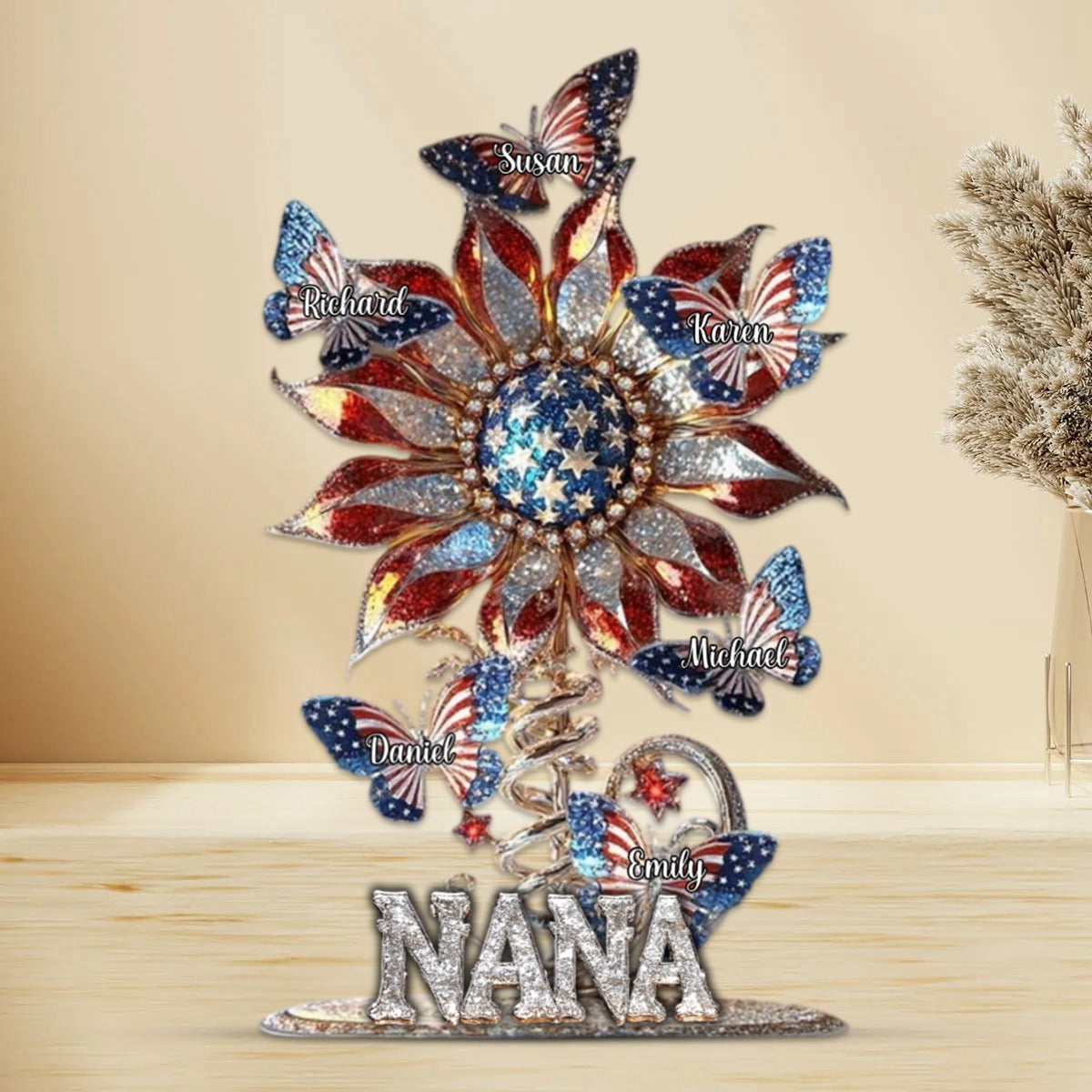 Best Mom Ever - Personalized Mother Custom Shaped Sunflower Acrylic Plaque