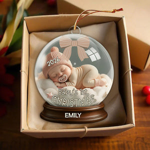 Personalized First Christmas Ornament – Keepsake For Newborns & Babies