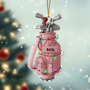Golf Christmas Ornament - Personalized Gift For Golfers