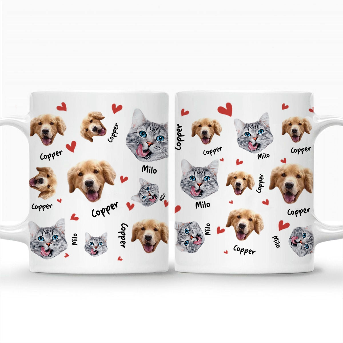 Pets Face And Name - Personalized Photo Mug Gift For Dog Lover Pet Lover