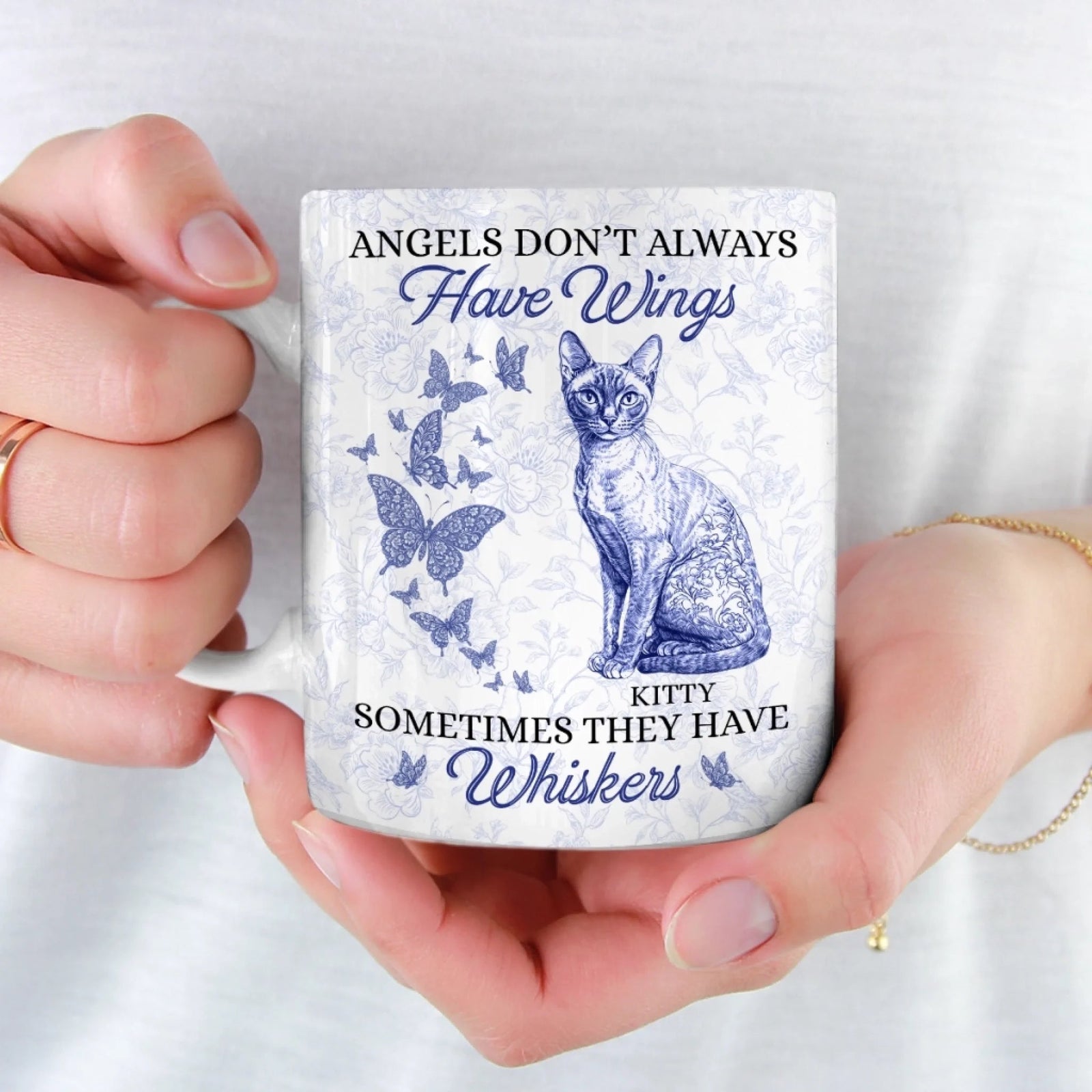 Some Angels Choose Fur Over Wings - Memorial Personalized Mug Gift For Pet Lovers
