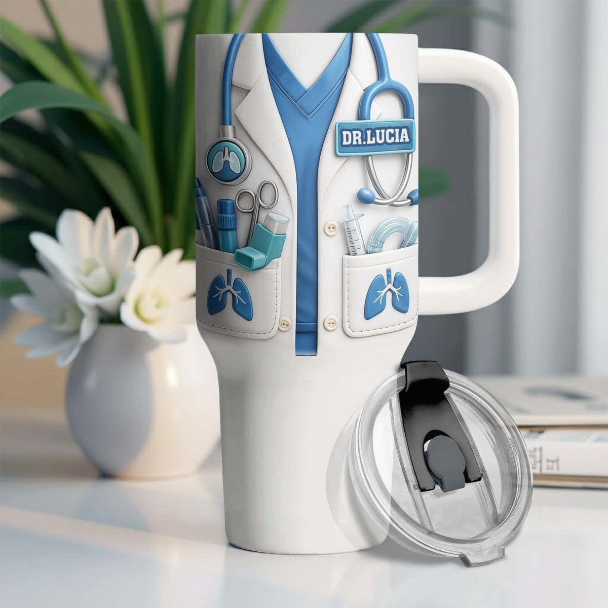 DR – Custom 40oz Tumbler | Personalized Gift For Doctor