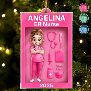 Nurse Toy Box - Personalized Custom Shaped Acrylic Ornament