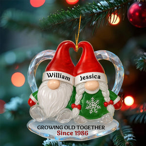Personalized "Growing Old Together" Acrylic Ornament – Gift For Couples
