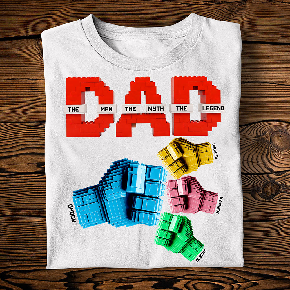 Powerful Punch Dad - Personalized T Shirt Gifts For Dad