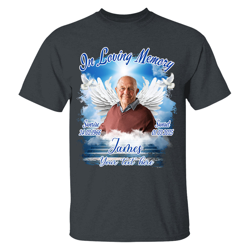Custom Photo In Loving Memory - Memorial Personalized T shirt