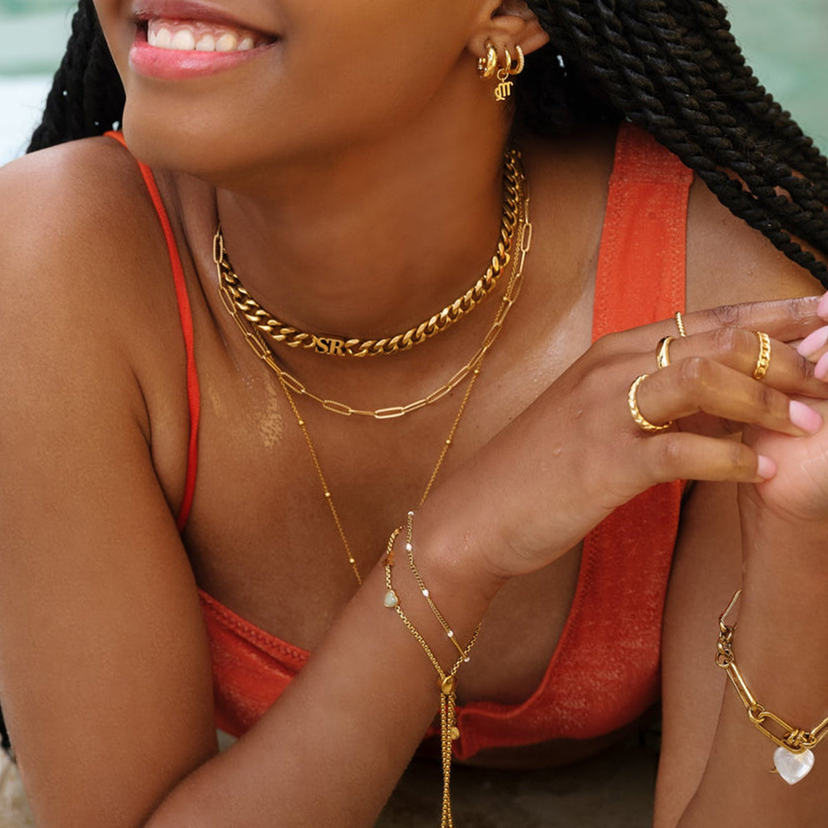 Custom Initial Choker Necklace