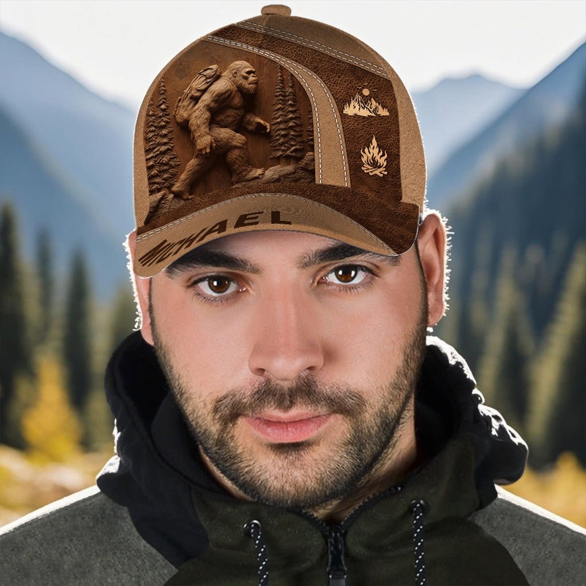 Personalized Sasquatch Hiking Classic Cap