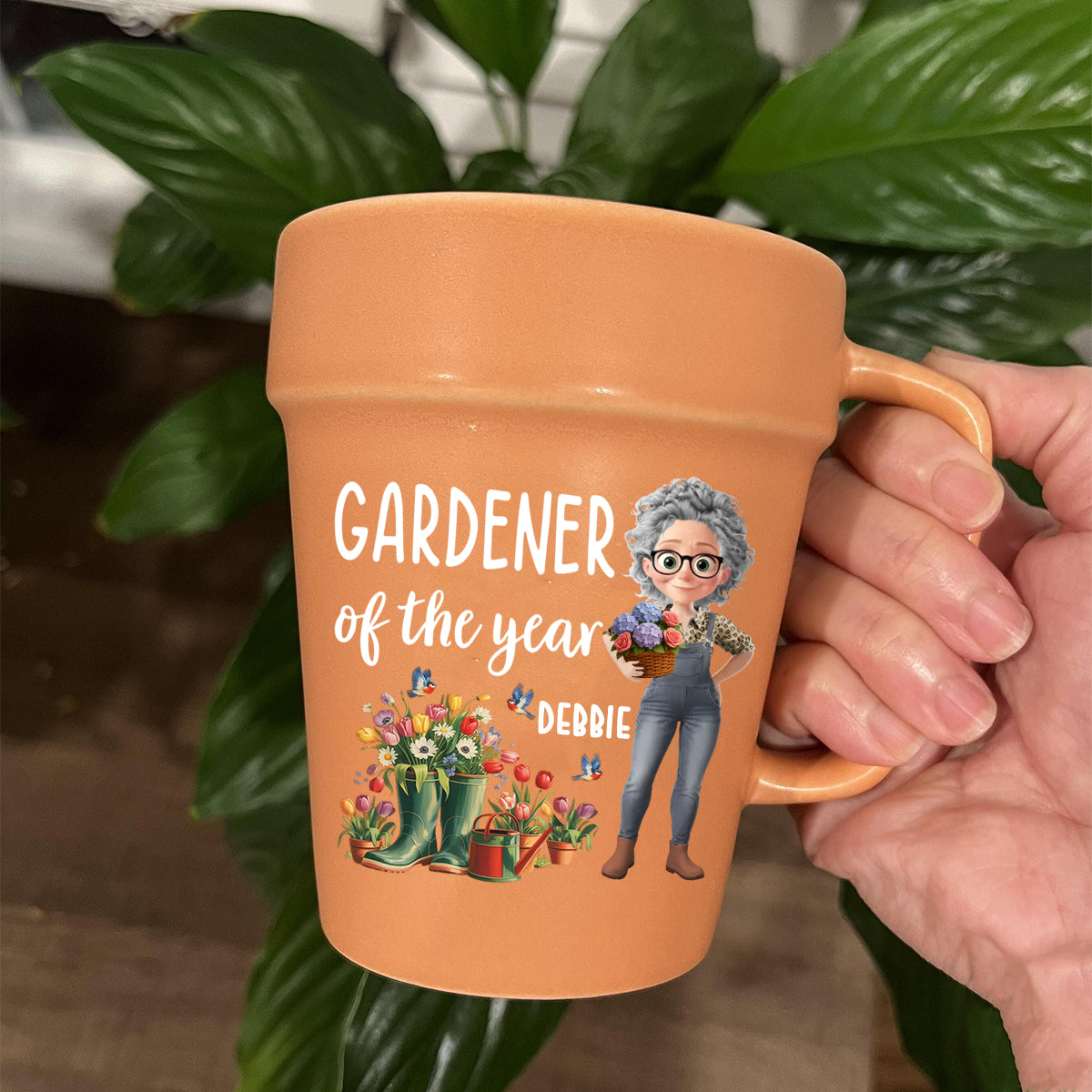 Custom Ceramic Mug - Personalized Garden Gifts For Gardeners - Plant Parent Vibes