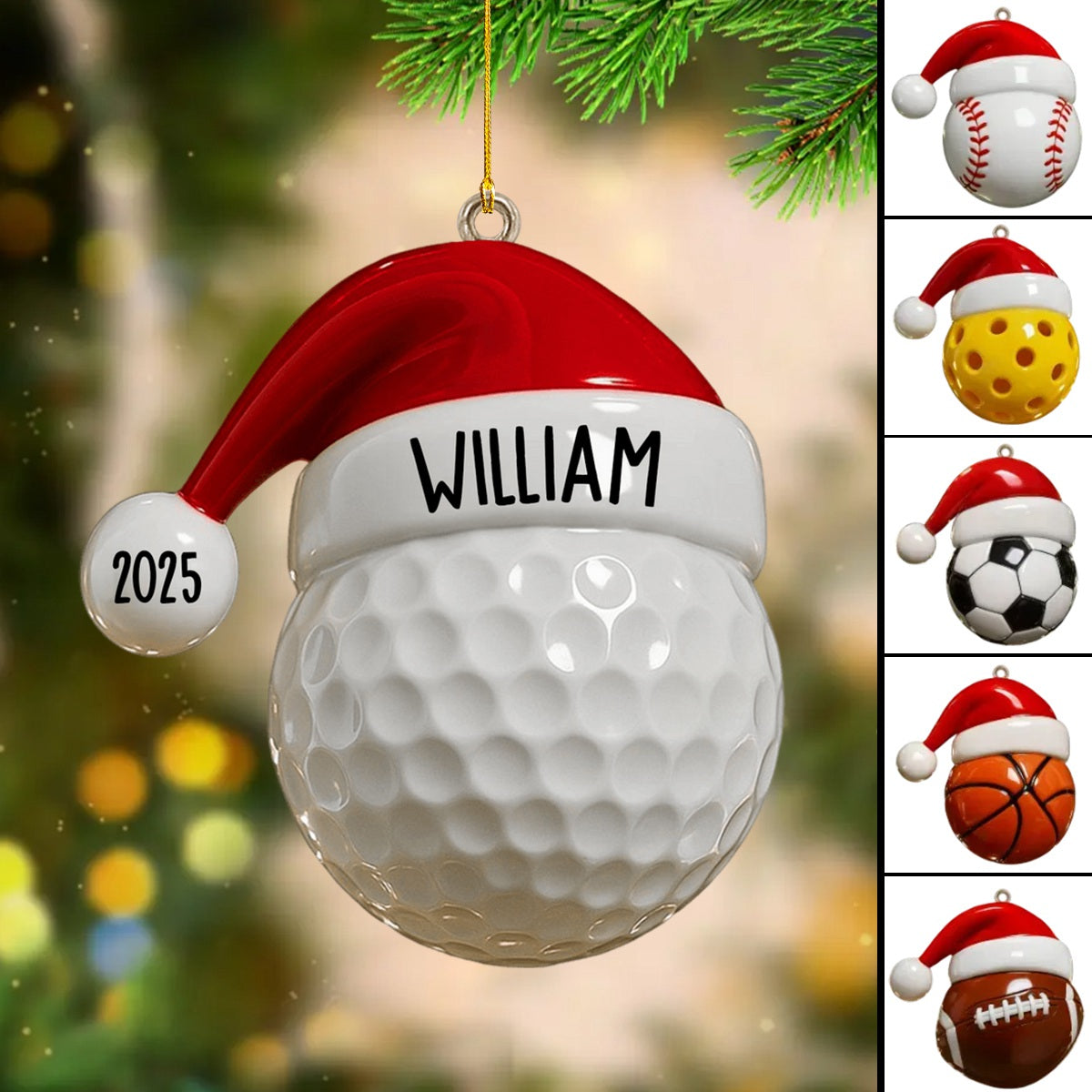 Personalized Sports Ornaments For Every Athlete, Custom Acrylic Ornament, Gift For Athletes And Coaches