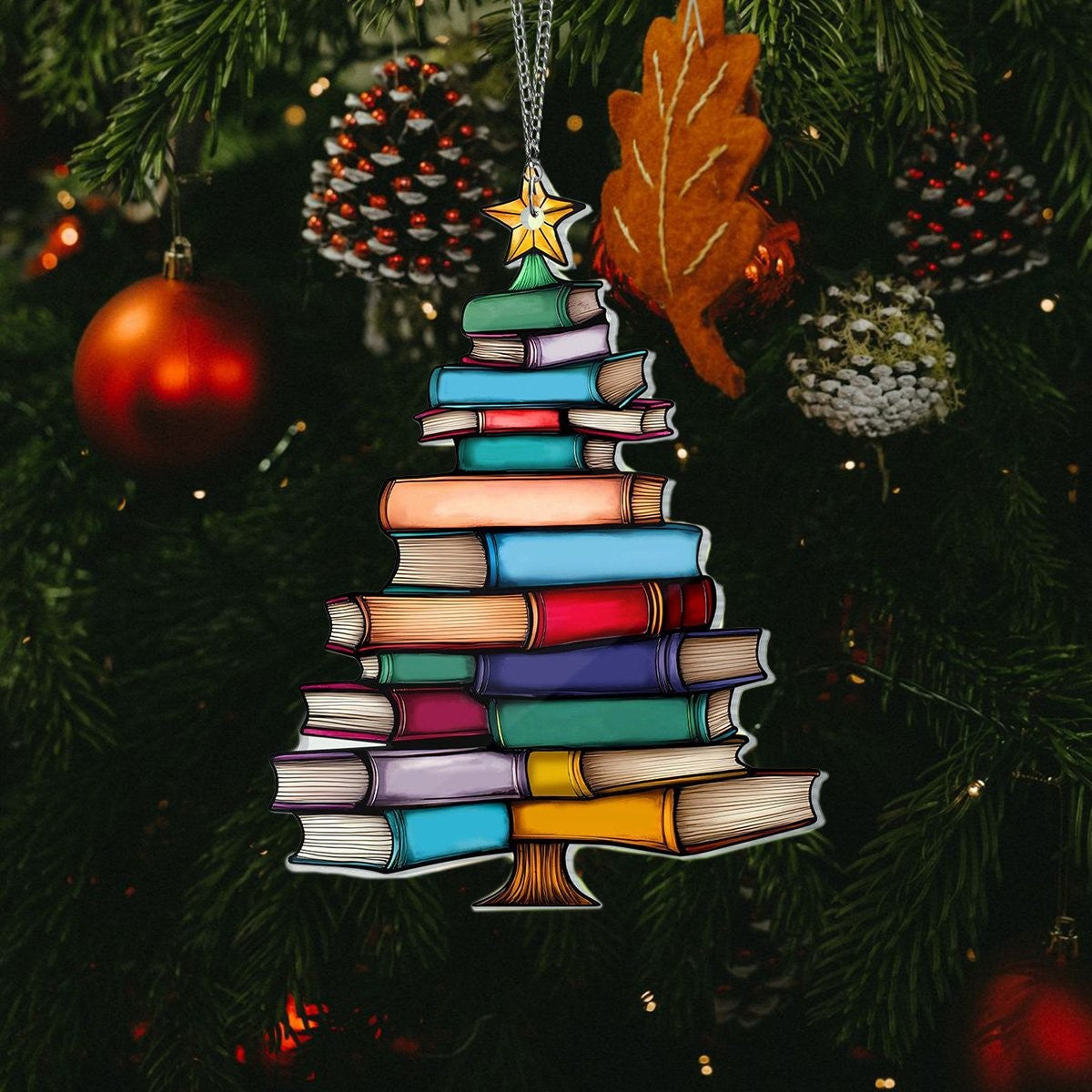 Christmas Book Tree Ornament