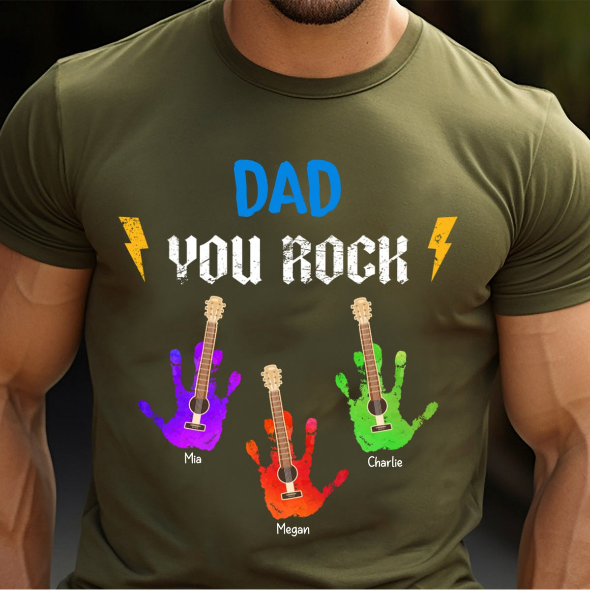 Grandpa You Rock - Personalized Pure Cotton T Shirt