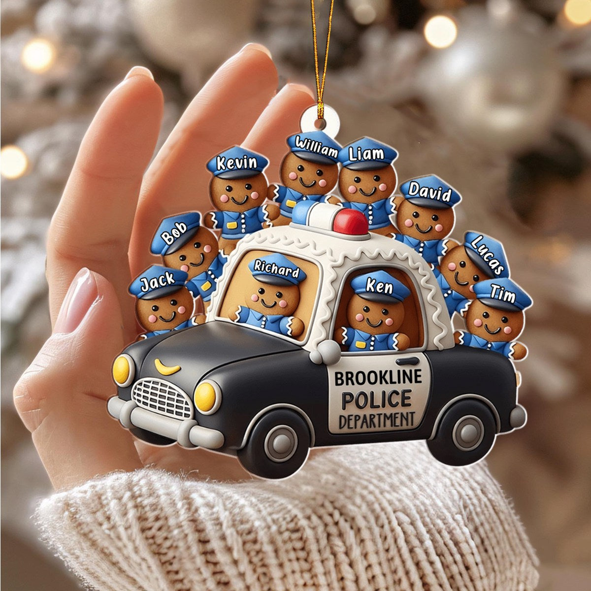 Our Department - Personalized Ornament Christmas Gift for Police Officer