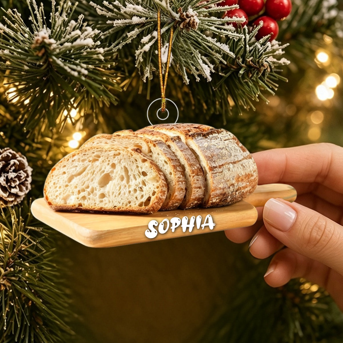 Sourdough Bread Ornament– Personalized Baking Gift For Christmas Tree Decor | Gifts For Bakers & Baking Lovers