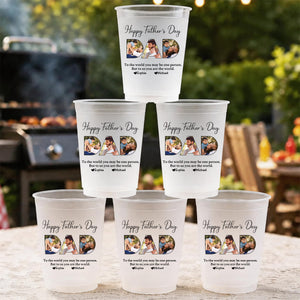 Father - To Me You Are The World - Personalized Party Cups