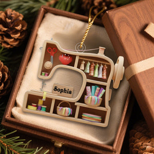 Create A Unique Sewing-Themed Ornament, Personalized Christmas Gift For Crafters