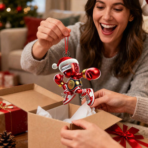 Personalized Name Boxing Ornament, Boxing Lover Christmas Gift