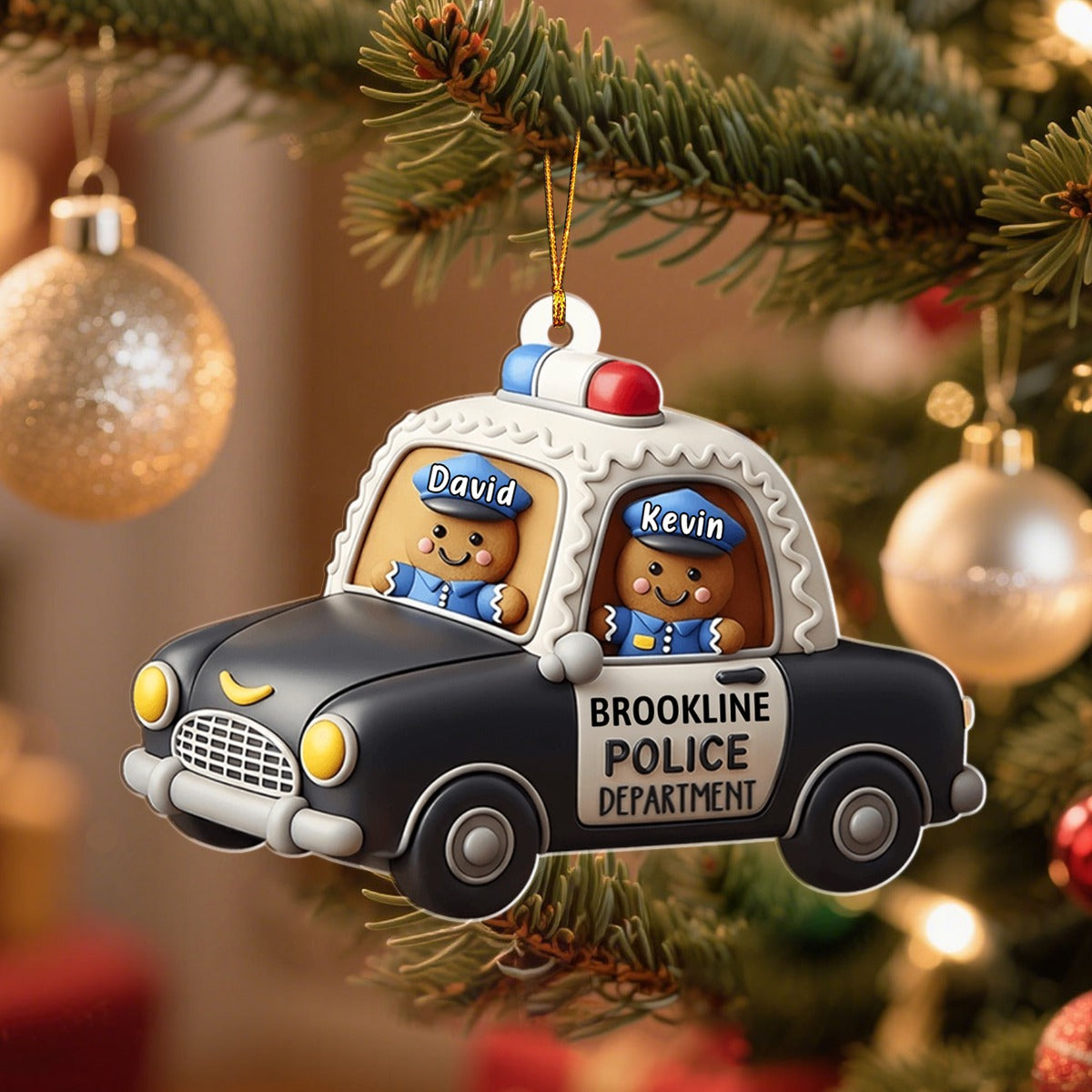 Our Department - Personalized Ornament Christmas Gift for Police Officer