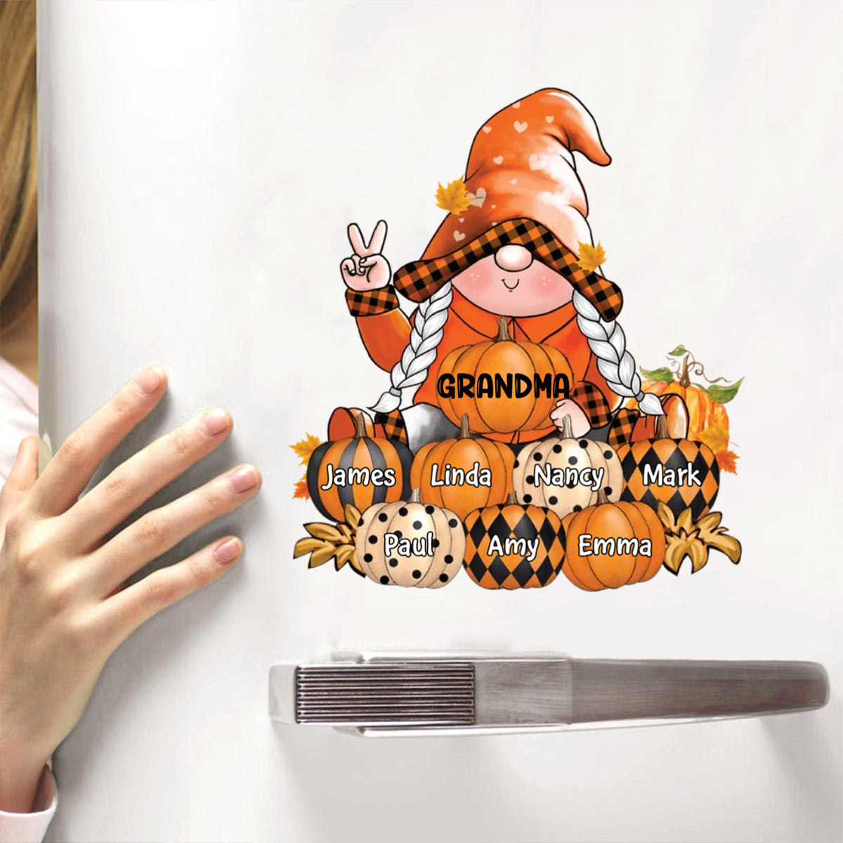 Nana's Pumpkins - Personalized Decal - Halloween, Fall Gift For Grandma, Mom