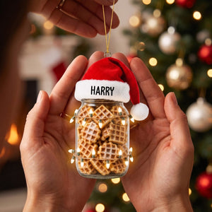 Cookie & Bite‑size Design Christmas Ornament Personalized Name Holiday Decoration