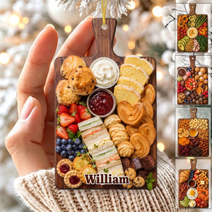 Assorted Charcuterie Board Ornament – Personalized Christmas Tree Hanging Decoration Gift For Foodie