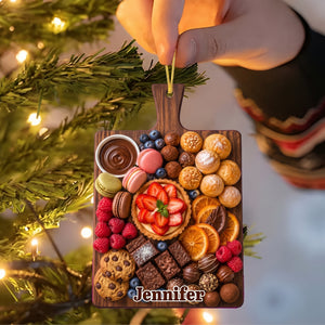 Assorted Charcuterie Board Ornament – Personalized Christmas Tree Hanging Decoration Gift For Foodie