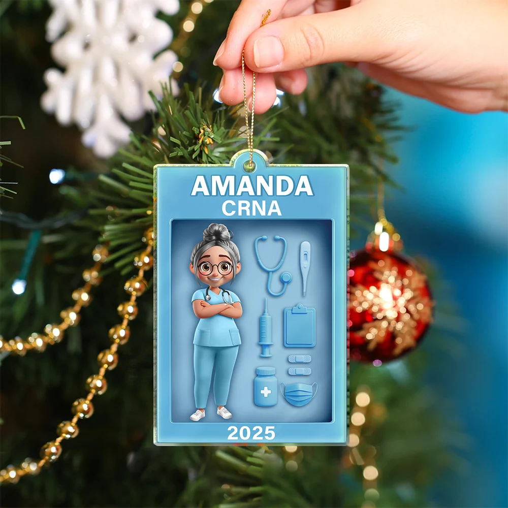 Nurse Toy Box - Personalized Custom Shaped Acrylic Ornament