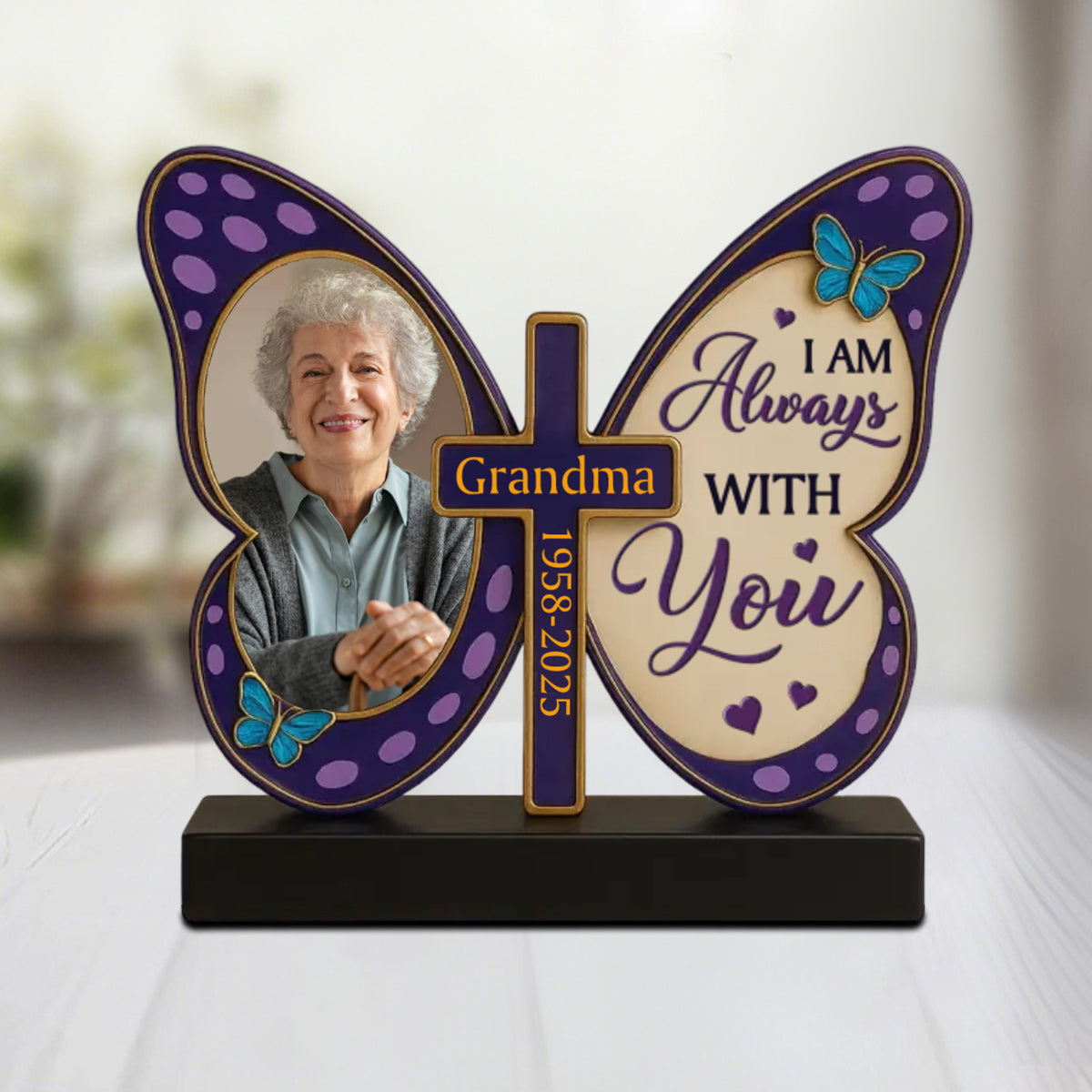 Custom Photo A Silent Tear, A Lasting Love - Memorial Personalized Custom Acrylic Plaque Custom Shape