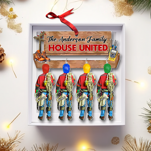 Personalized Gifts For Family Lineman Christmas Ornament