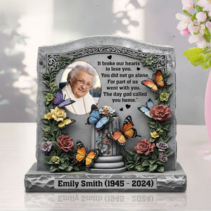 The Day God Called You Home - Personalized Memorial Custom Photo Acrylic Plaque