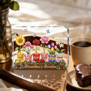 Personalized Acrylic Plaque – Custom Grandma Mom Garden Sign