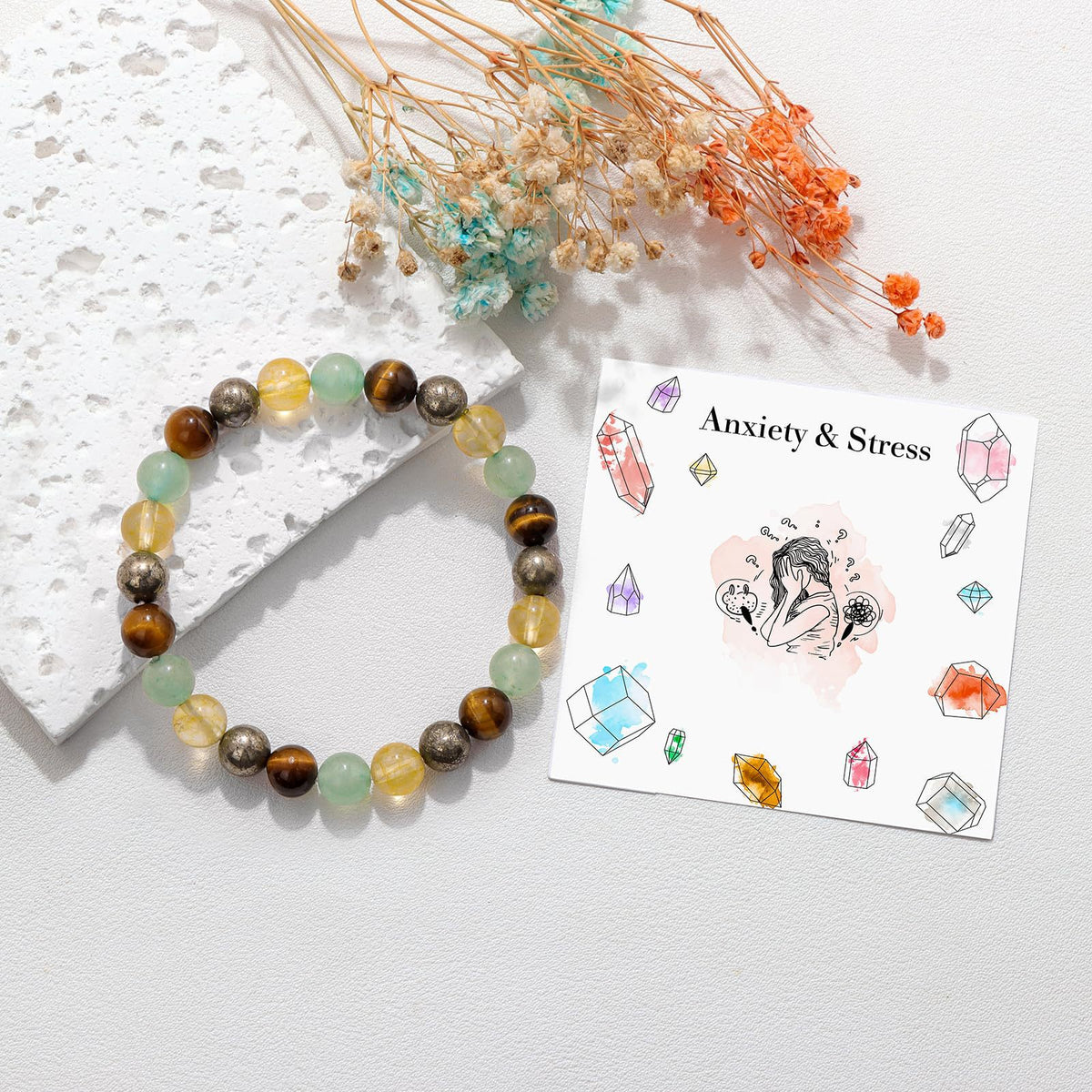 New Beginnings - Natural Stone Healing Encourage Bracelet